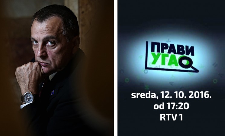 Živković u emisiji Pravi ugao na RTV 1