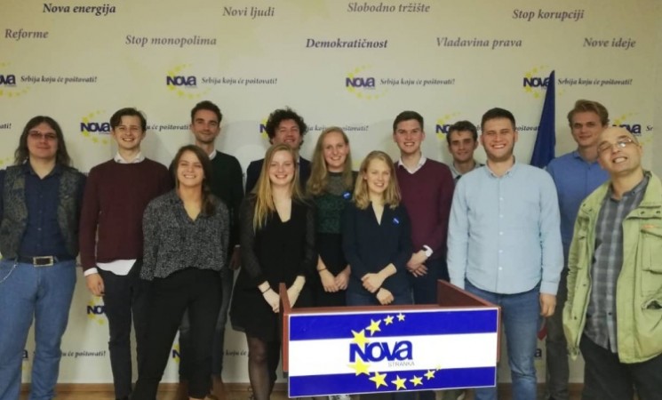 Omladina holandske partije D66 u poseti Forumu mladih Nove stranke